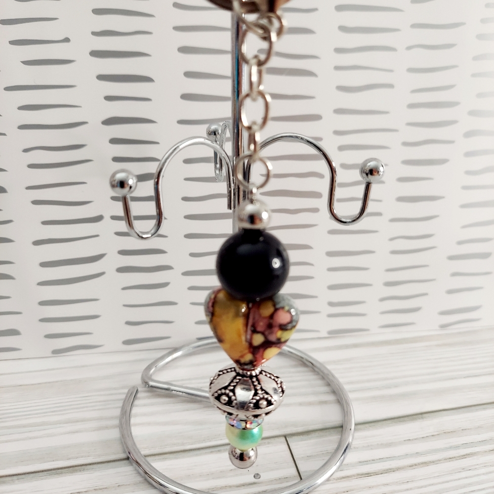 Handcrafted New Desgn Keychain, Purse Charm or Rearview Mirror Art